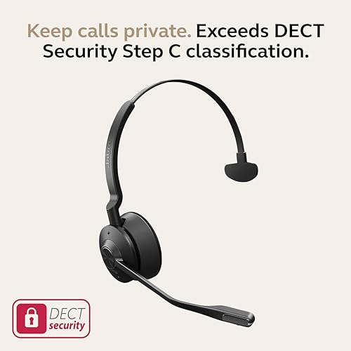 Jabra Engage 45 SE (Second Edition) Wireless Single-Ear Headphones - Bluetooth, Noise-Canceling Microphone, 13 hour Battery Life, Dual Connectivity, MS Teams Certified, Supports Other Platforms, Black