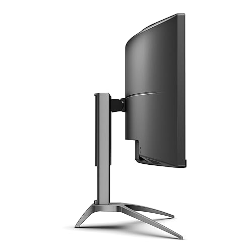 AOC Agon AG493UCX2 Super Wide Curved Gaming Monitor, Dual QHD 5120x1440, 165Hz 1ms, FreeSync Premium, DisplayHDR 400, USB-C Docking & KVM, Height-Adjustable,Black 49 Dual QHD 165Hz AOC AGON