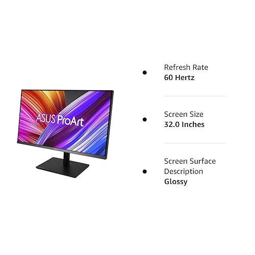 ASUS ProArt Display 32” 4K HDR Mini LED Monitor (PA32UCR-K) - IPS, UHD (3840 x 2160), 1000nits, ?E < 1, 98% DCI-P3, 99.5% Adobe RGB, Calman Ready, USB-C, DisplayPort, HDMI, X-rite i1 Calibrator
