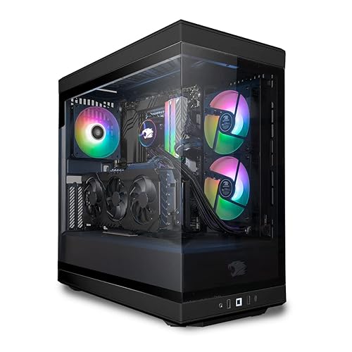 iBUYPOWER Y40 Black Gaming PC Computer Desktop Y40BI7N47S01 (Intel Core i7 14700F, RTX 4070 Super 12GB, 32GB DDR5 5600 RGB (16x2), 2TB NVMe SSD, WiFi Ready, Windows 11 Home)