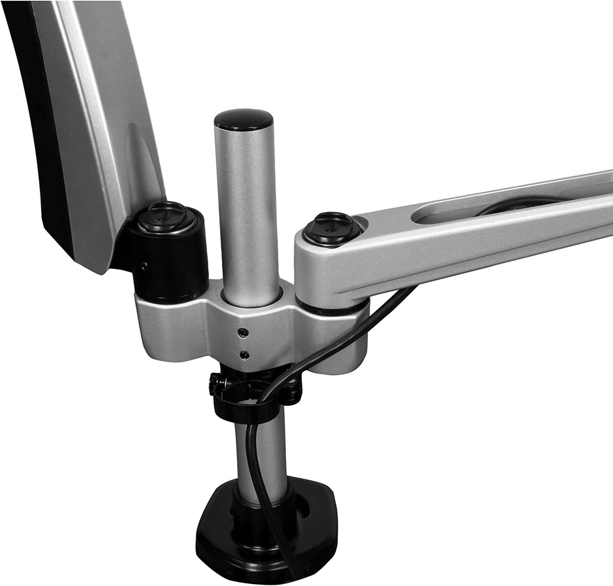 StarTech.com Desk Mount Dual Monitor Arm - Articulating - Supports VESA Monitors 12'' to 30'' - Adjustable - Grommet/Desk Mount - Premium - Silver (ARMDUAL30)