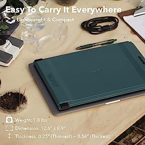 New Mobile Pixels 2023 Duex Max Portable Monitor, 14.1" FHD 1080P IPS Ultra Slim Laptop Screen Extender, USB A/USB C Plug and Play Auto Rotated, Windows/Mac/Android/Switch Compatible (Mallard Green)