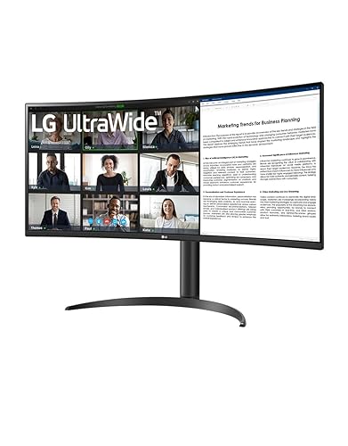 LG 34 UltraWide™ Curved Monitor with WQHD HDR10 Display 100Hz Refresh Rate and USB Type-C