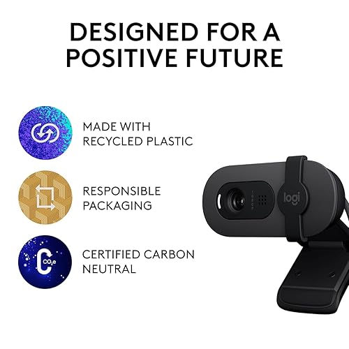Logitech 960001580 Brio 100 1080p Full HD Webcam (Graphite)