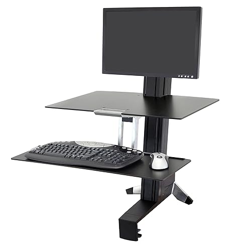 ERGOTRON 33-350-200 WorkFit-S LCD Ld Sit-Stand Workstation