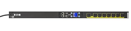 Eaton Managed rack PDU, 0U, 5-15P input, 1.44 kW max, 120V, 12A, 10 ft cord, Single-phase, No Circuit Breaker, Outlets: (8) 5-15R - Switched - NEMA 5-15P - 8 x NEMA 5-15R - 120 V AC - 1440 W - Network (RJ-45) - 21U - Vertical - Rack-mountable