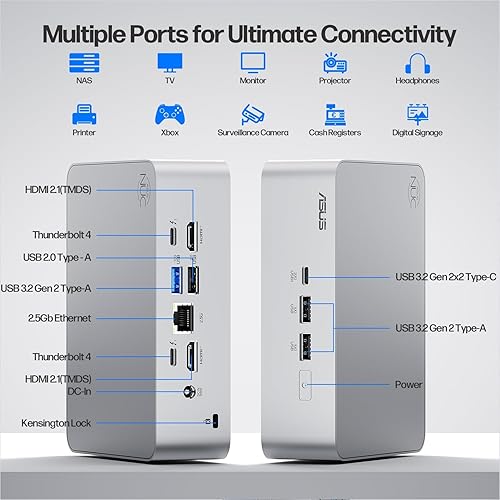 ASUS NUC 15 Pro+ Small PC, Intel Series 2 Core Ultra 7 255H, 64GB DDR5 RAM, 1TB PCIe SSD, Intel Arc 140T GPU, Thunderbolt 4, Win 11 Pro, WiFi 7, BT 5.4, High Performance AI Computing, 8K Video Editing 64GB RAM | 1TB SSD NUC 255H - KB+MS