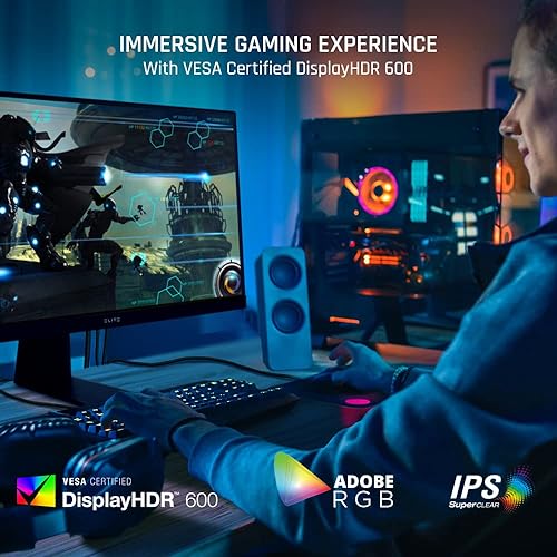 ViewSonic Elite XG320U 32 Inch 4K UHD 1ms 150Hz Gaming Monitor with FreeSync Premium Pro, HDR 600, HDMI, DisplayPort, USB, and Advanced Ergonomics for Esports 32-Inch 150Hz 4K Monitor