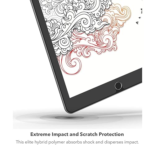 ZAGG InvisibleShield GlassFusion+ Canvas - Made for Apple iPad Pro 12.9" (6th/5th/4th/3rd Gen)- simulates writing or drawing on paper