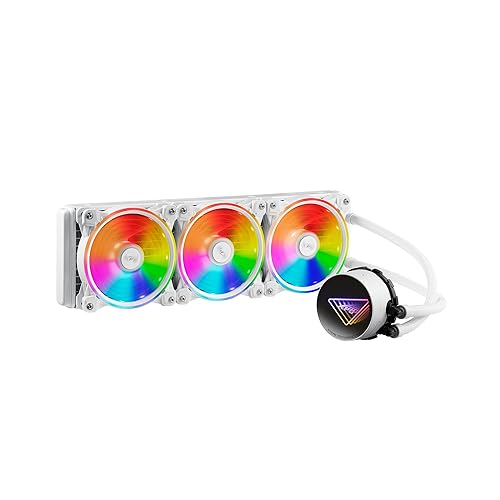 XPG Levante X 360 All-in-One ARGB CPU Liquid Cooler - 4.72" Maximum Fan Diameter -2000 RPM - Fluid Dynamic Bearing - 4-Pin PWM White (LEVANTEX360-WHCWW)