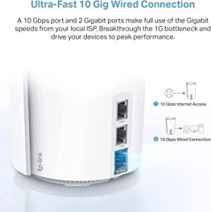 TP-Link Deco Mesh WiFi AXE11000 Tri-Band WiFi 6E Mesh Network System(Deco XE200) - Replaces Wireless Internet Router and Extender, 10Gbps Ethernet Port, Compatible with Alexa, 2-Pack AXE11000 WiFi 6E w/ 10Gbps port(2-pack)