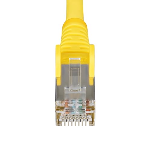 StarTech.com 10ft Yellow CAT6a Ethernet Cable, Snagless RJ45, 10GbE, 100W PoE++, S/FTP, 500MHz, 27AWG Pure Bare Copper, LSZH