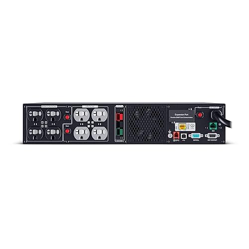 CyberPower PR2000RTXL2UC Smart App Sinewave UPS System, 2000VA/2000W, 8 Outlets, 2U Rack/Tower, Built-in Cloud Monitoring, EBM Option Expandable 2000VA 20A