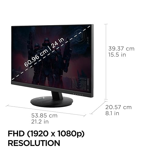 ViewSonic VX2416A 24 Inch 1080p 1ms 120Hz IPS Gaming Monitor with Eye Care, USB C, HDMI 1.4, and DisplayPort Inputs 24-Inch