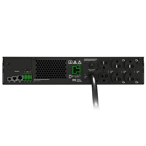 Liebert GXT5 UPS - 500VA/500W 120V, Online Double Conversion Rack Tower, Energy Star, Uninterruptible Power Supply, Sine Wave Battery Backup, with Network Card (GXT5-500LVRT2UXL)