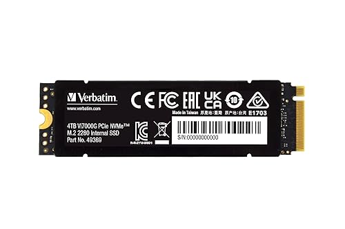 Verbatim Vi7000G PCIe4 NVMe M.2 SSD 4TB 4 TB Vi7000G