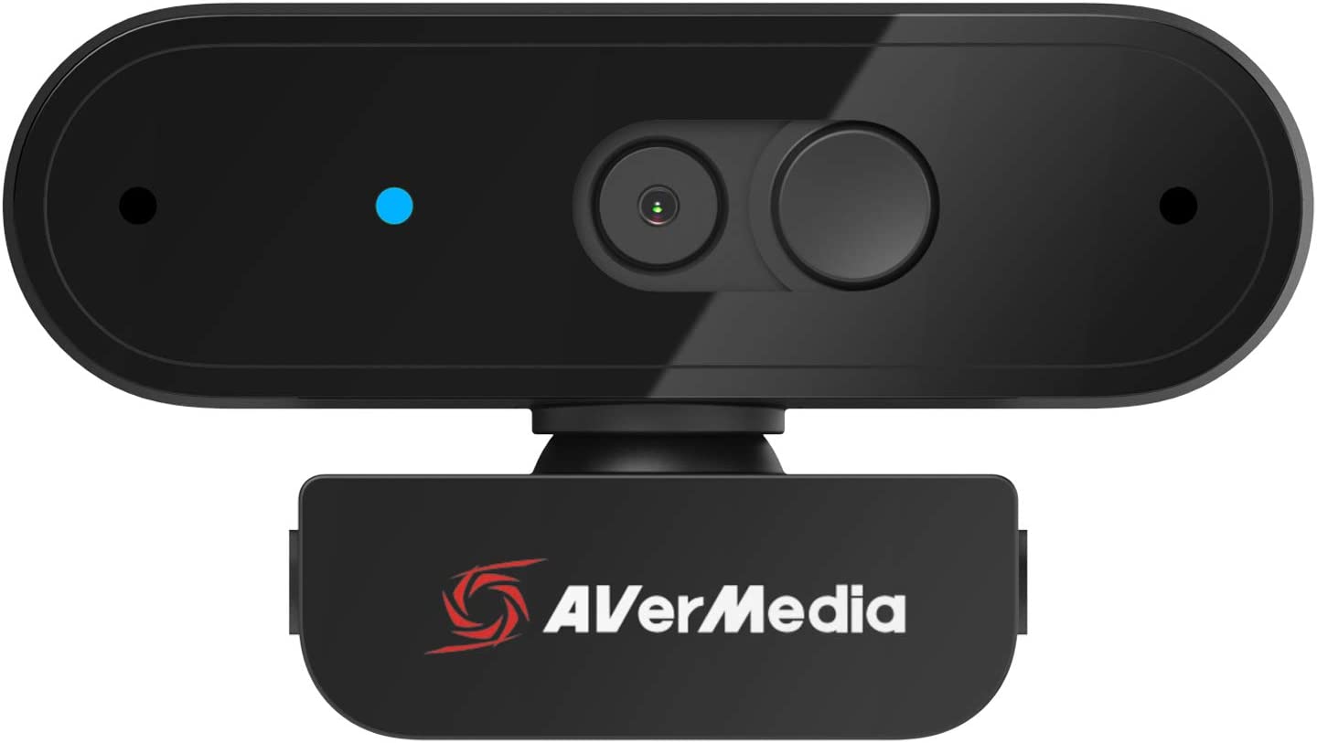 AVerMedia PW310P Webcam - Full 1080p 30fps HD Camera with Autofocus and Dual Stereo Microphones, Work from Home, Remote Learning. 1080p 30fps Auto focus