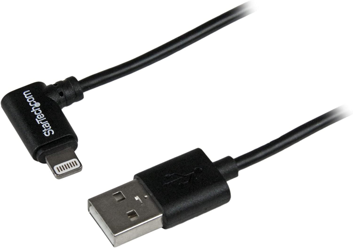 StarTech.com 2m 6ft Angled Black Apple 8-pin Lightning to USB Cable for iPhone iPod iPad - Angled Lightning Cable - Charge & Sync - 2 m (USBLT2MBR) 6ft Angled | Black