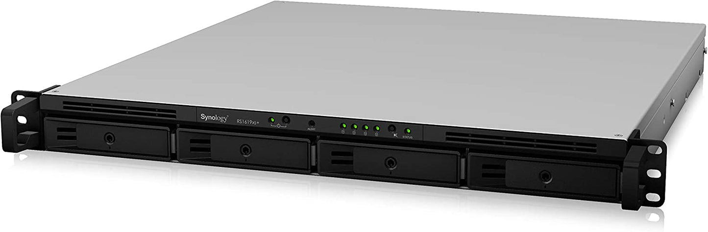 Synology NAS Rackstation (Diskless) (RS1619xs+), 4-bay; 8GB DDR4 4-bay; 8GB DDR4 RS1619xs+ NAS