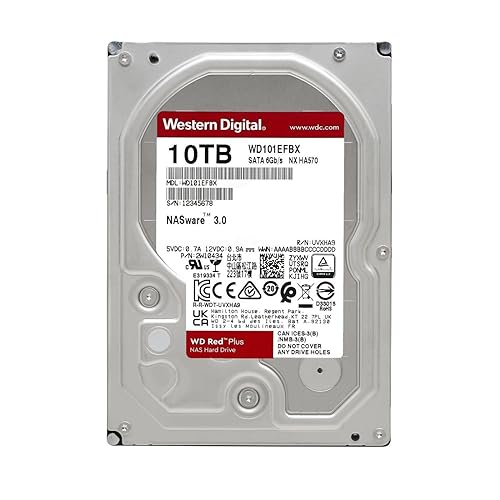 Western Digital Red Plus NAS Hard Drive - 10 TB
