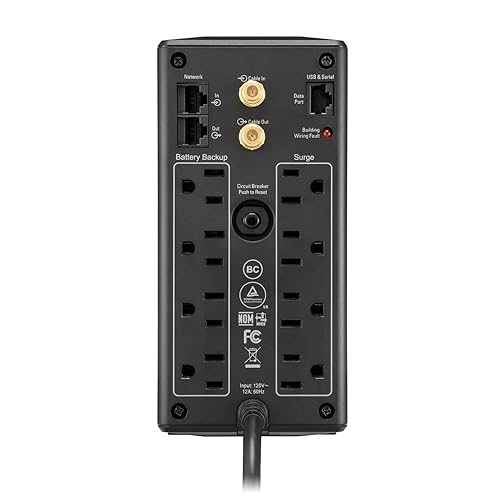 APC Battery Backup Surge Protector, BX850M Backup Battery Power Supply, AVR, Dataline Protection 850VA Battery Backup