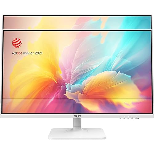 MSI QHD 16:9 Anti-Glare 5ms 2560 x 1440 100Hz Refresh Rate USB/DP/HDMI VESA-Mount Supported 27” Tilt/Swivel/Height Adjustable White IPS Monitor (Modern MD272QXPW)
