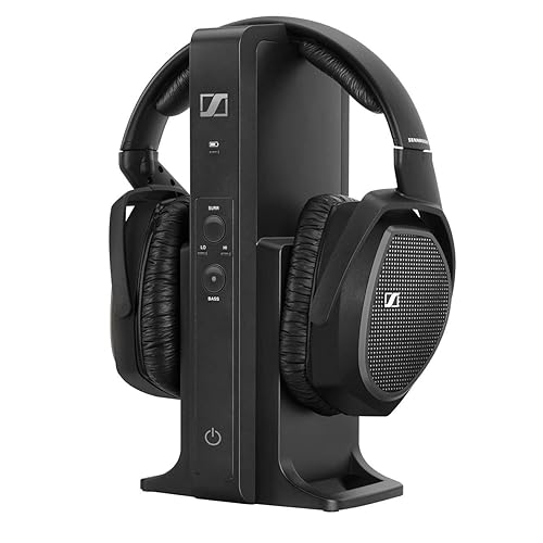 Sennheiser RS 175 RF Wireless Headphone System for TV Listening with Bass Boost and Surround Sound Modes Headphones Standard Packaging