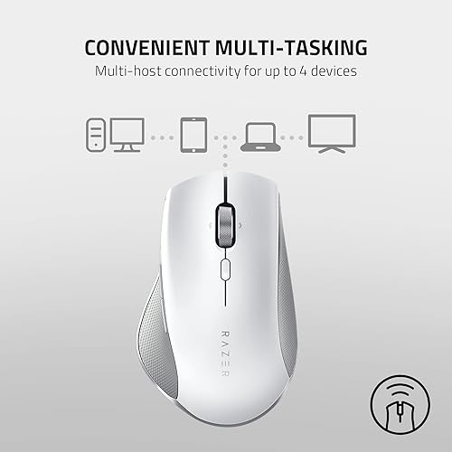 Razer Pro Click Humanscale Wireless Mouse: Ergonomic Form Factor - 5G Advanced Optical Sensor - Multi-Host Connectivity - 8 Programmable Buttons - Extended Battery Life of up to 400 Hours (RZ01-02990100-R3U1)