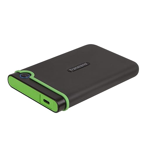 Transcend StoreJet 25M3C 2.5" External Hard Drive 2TB (Dark Grey) (TS2TSJ25M3C) 2TB Type C to Type C Green
