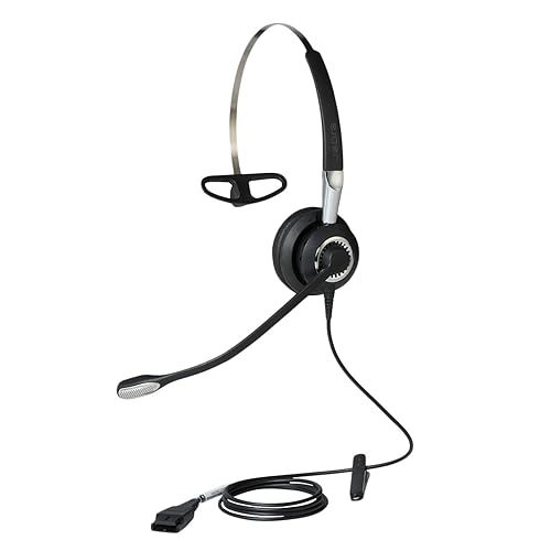 Jabra BIZ 2400 II QD Mono Headband, Ultra Noise Canceling, LS - Mono - Quick Disconnect - Wired - 300 Hz - 3.40 kHz - Over-the-head - Monaural - Supra-aural - Noise Cancelling Microphone