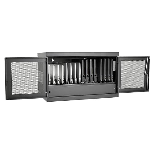 Tripp Lite 16-Port AC Charging Storage Station Cabinet for Chromebooks, Laptops and Tablets, 17-Inch Depth, Wall Mount and Cart Options (CSC16AC)