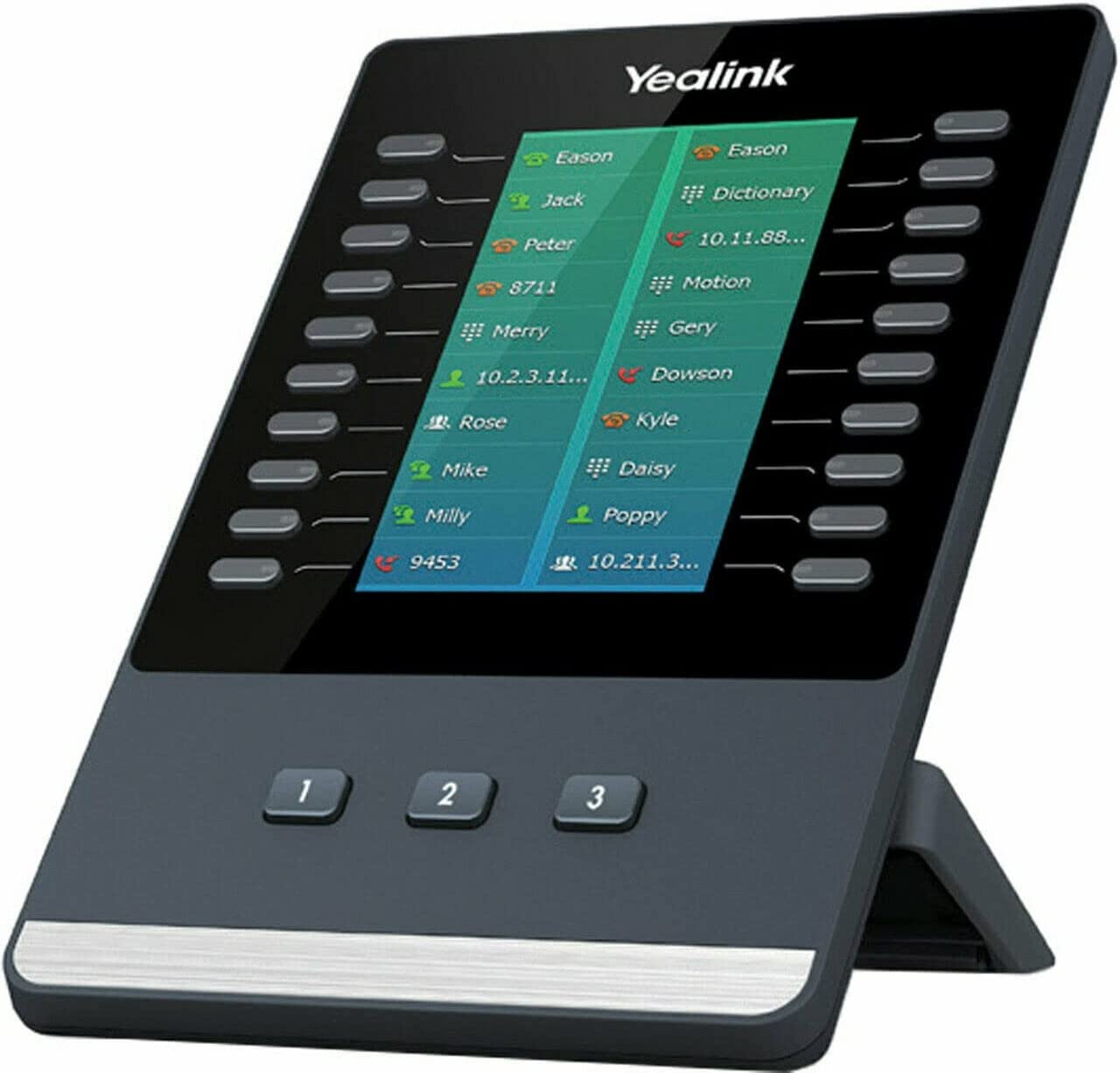 Yealink Exp43 Expansion Module - sidecar / Attendant Console - 60 Keys - 3 Pages Of 20 Keys