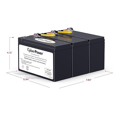 CyberPower RB1290X3B UPS Replacement Battery Cartridge, Maintenance-Free, User Installable, 12V/9Ah