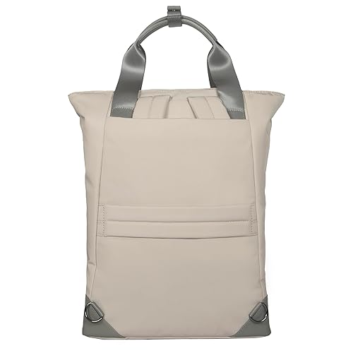 Targus 15-16 Inch Avila Convertible Tote Backpack, 2-in-1 Laptop Bag with Padded Laptop Compartment, Adjustable Straps, Water-Resistant Fabric, Lightweight Travel, Work Tote, French Oak (TBB65113GL),