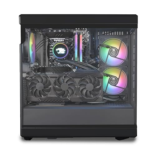 iBUYPOWER Y40 Black Gaming PC Computer Desktop Y40BI7N47S01 (Intel Core i7 14700F, RTX 4070 Super 12GB, 32GB DDR5 5600 RGB (16x2), 2TB NVMe SSD, WiFi Ready, Windows 11 Home)
