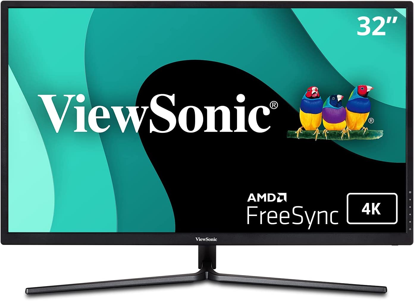 ViewSonic VX3211-4K-MHD 32 Inch 4K UHD Monitor with 99% sRGB Color Coverage HDR10 FreeSync HDMI and DisplayPort 32-Inch 4K UHD