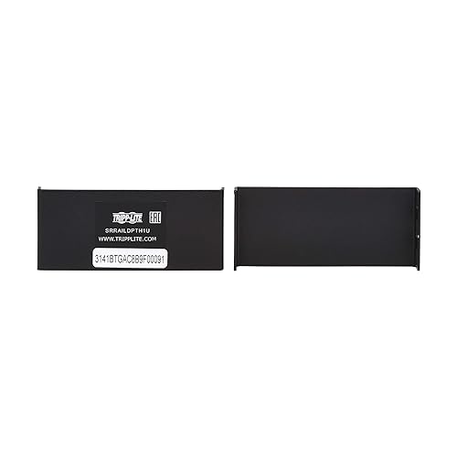Tripp Lite 1U SmartRack Deep Mounting Rail Server Rack Extension Adapter Kit, Adds 4 inches to Front or Back Mount, Standard 19-inch Open Frame Rack Compatible, 5-Year Warranty (SRRAILDPTH1U)