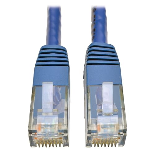Tripp Lite Cat6 Gigabit Molded Patch Cable, 2' RJ45 (M/M), 550MHz 24 AWG Blue 2' (N200-002-BL) 2 ft. Blue