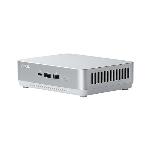 ASUS NUC 14 Pro+ Barebone with Intel 14thGen Core Ultra 7 155H (NPU Support), up to 96GB DDR5 RAM, Dual Storage, Thunderbolt 4, Wi-Fi 6E & Bluetooth 5.3, Silver Aluminum Chassis with VESA Mount