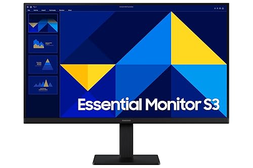 Samsung 24-inch FHD Flat Screen IPS Panel 5ms 100Hz Monitor with Eye-Saver Mode & Super Slim Design (LS24D300GANXZA) - 24 inch 100 Hz