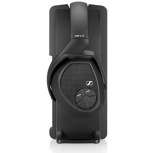 Sennheiser RS 175 RF Wireless Headphone System for TV Listening with Bass Boost and Surround Sound Modes Headphones Standard Packaging