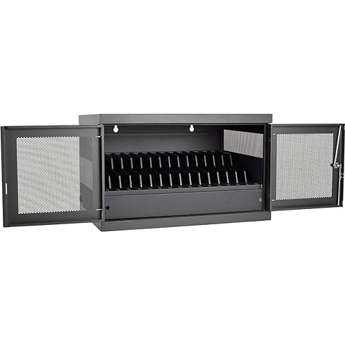 Tripp Lite CSC16USB 16-Port USB Charging Station Cabinet with Sync for iPad & Android Tablets, Wall Mount