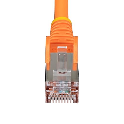 StarTech.com 10ft Orange CAT6a Ethernet Cable, Snagless RJ45, 10GbE, 100W PoE++, S/FTP, 500MHz, 27AWG Pure Bare Copper, LSZH