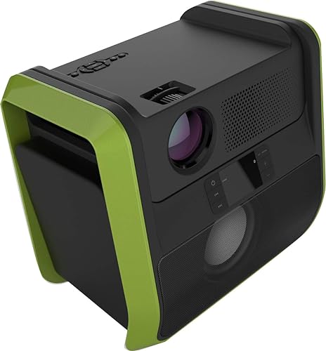 RCA RPJ060-NEON/GRAPHITE Portable 480p Projector Entertainment System (Neon/Graphite)