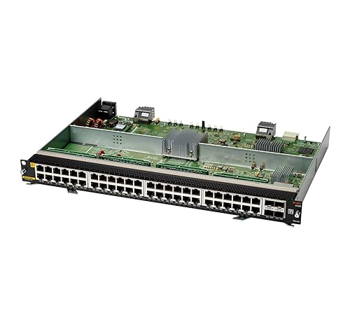 HPE 48-port 1GbE Class 6 PoE and 4-port SFP56 v2 Module - For Data Networking, Optical Network - 48 x RJ-45 1000Base-T LAN - Twisted Pair, Optical Fiber1000Base-T - 4 x Expansion Slots - SFP56 - Rack-mountable