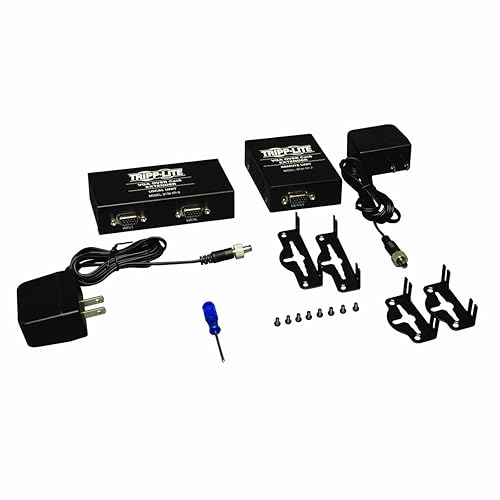 Tripp Lite by Eaton VGA over Cat5/6 Extender Kit, Box-Style Transmitter/Receiver for Video, Up to 1000 ft. (305 m), TAA - 1 Input Device - 2 Output Device - 1000 ft Range - 2 x Network (RJ-45) - 1 x VGA In - 2 x VGA Out - 1920 x 1440 - Twisted Pair