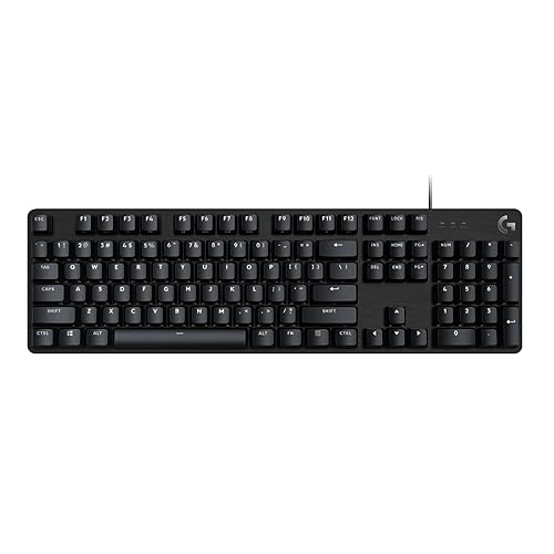 Logitech G413 SE Full-Size Mechanical Gaming Keyboard - Backlit Keyboard with Tactile Mechanical Switches, Anti-Ghosting, Compatible with Windows, macOS - Black Aluminum Full Size Keyboard