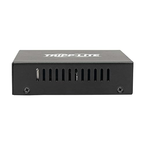 Tripp Lite Gigabit SFP Fiber Optic to Network Copper RJ45 Ethernet with PoE+, 10/100/1000 Mbps, International Power Cables, Extends Power (48 VDC) + Data, 2-Year Warranty (N785-INT-PSFP) International Power Cables Variable Open SFP