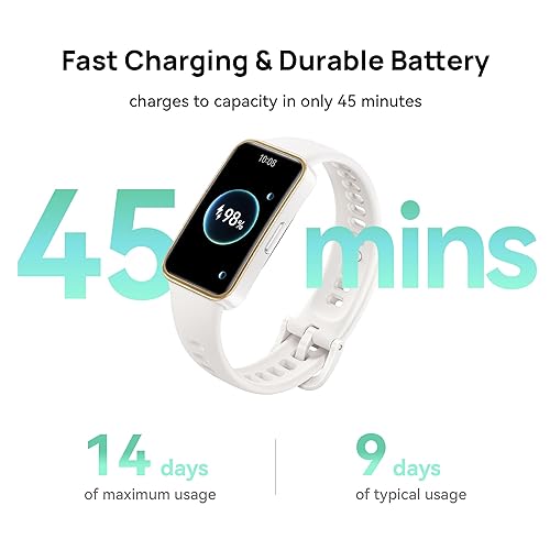 HUAWEI Band 9, Comfortable All-Day Wearing, Sleep Tracking, Fast Charging & Durable Battery, Intelligent Brightness Adjustments, 100 Different Workout Modes, Compatible with iOS and Android, Black Band 9 Black