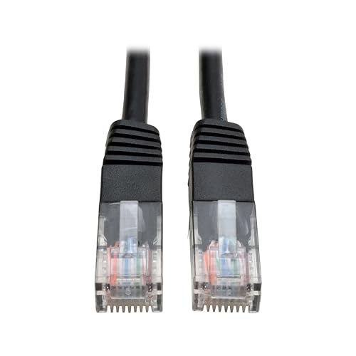 Tripp Lite Cat5e 350MHz Molded Patch Cable RJ45, M/M, 12-Feet (N002-012-BK) Black